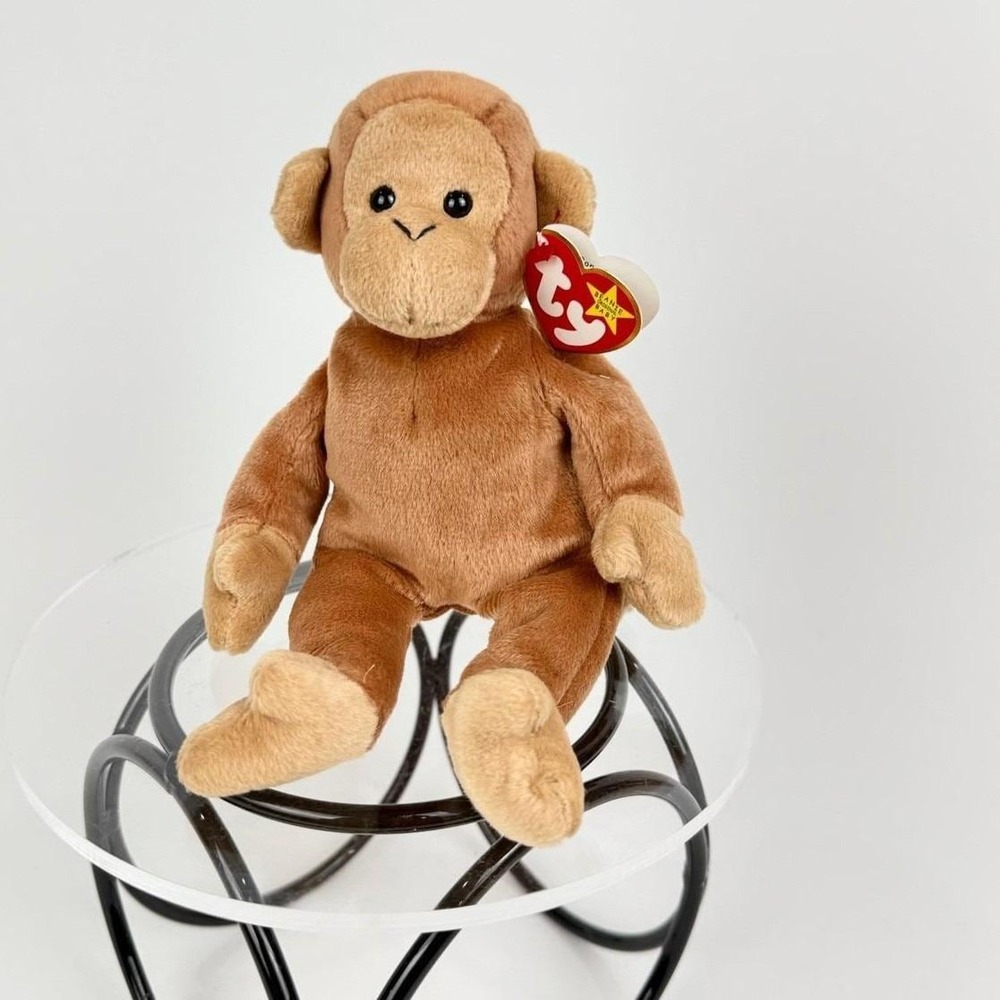 Ty Beanie Baby‎ Bongo Monkey 1995 Rare Vintage Tag Error